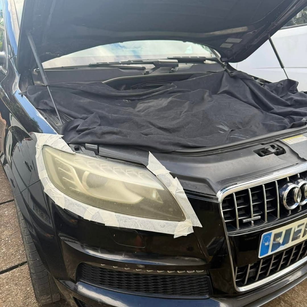 Phare d'Audi Q7 jauni avant rénovation